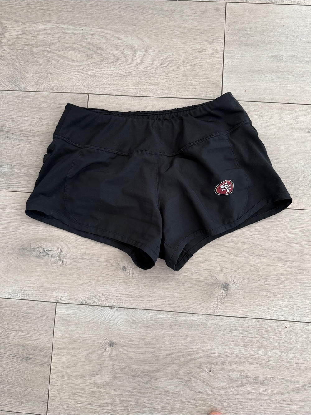 Women’s Nike Black Women's Athletic Shorts with Team Logo